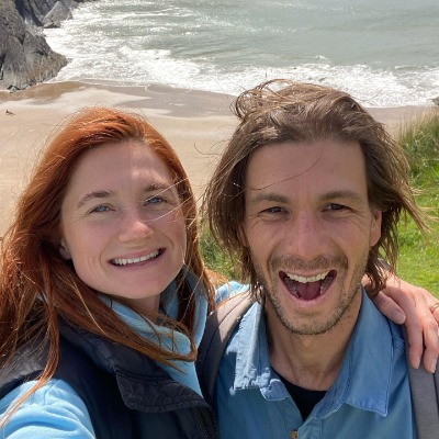 Bonnie Wright and Andrew Lococo enjoying their baecation in West Wales.